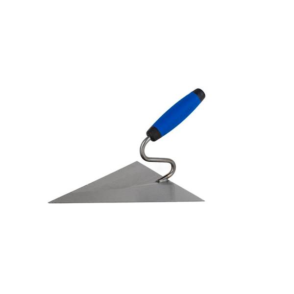 Kielnia murarska trójkątna ostra spawana uchwyt 2K typu soft 200 x 190 mm KUBALA