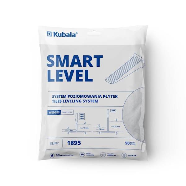 Kliny do systemu poziomowania płytek Smart Level 50 szt. KUBALA