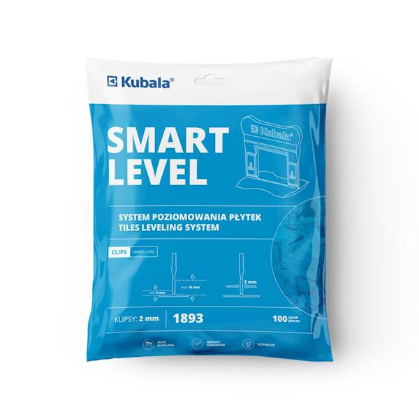 Klipsy do systemu poziomowania płytek Smart Level 2 mm 100 szt. KUBALA