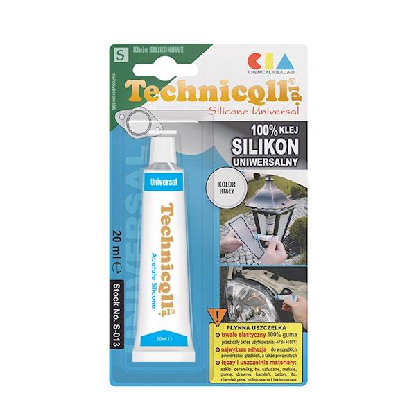 Silikon biały uniwersalny 20 ml TECHNICQLL