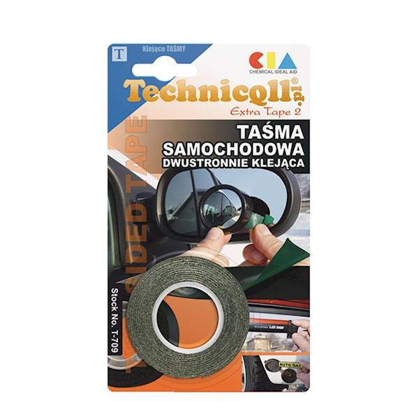 Taśma samochodowa dwustronna 1,5 m x 19 mm TECHNICQLL