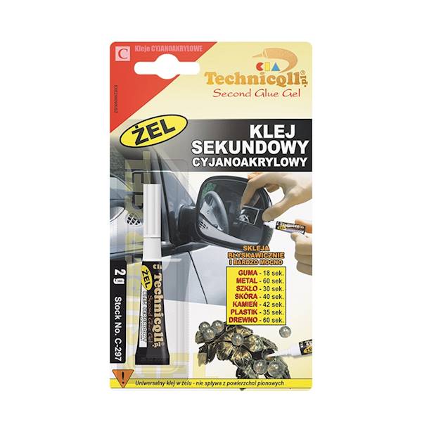 Klej sekundowy żel 2 g TECHNICQLL