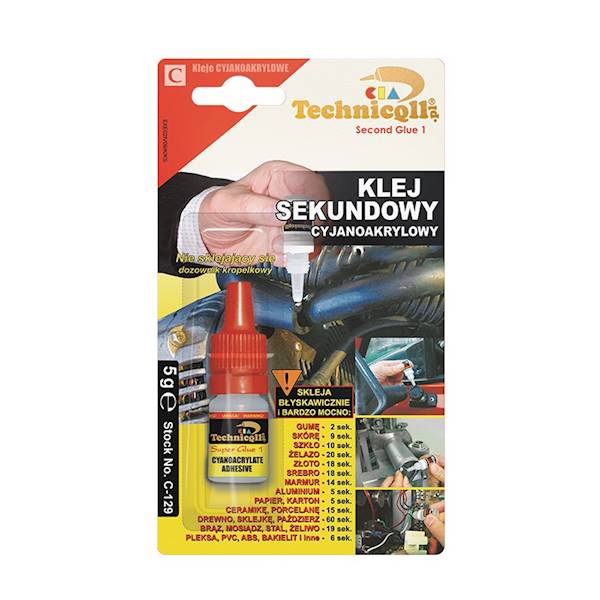 Klej sekundowy 5 g TECHNICQLL