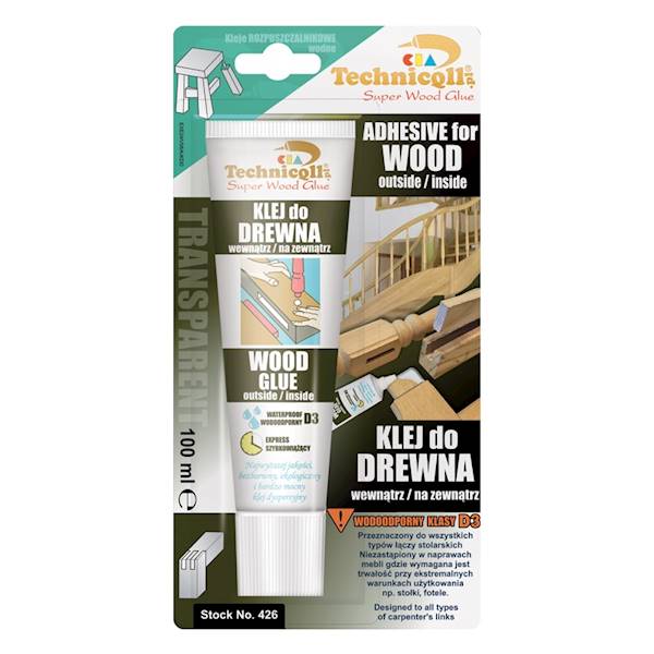 Klej do drewna D3 klasyczny 100 ml TECHNICQLL