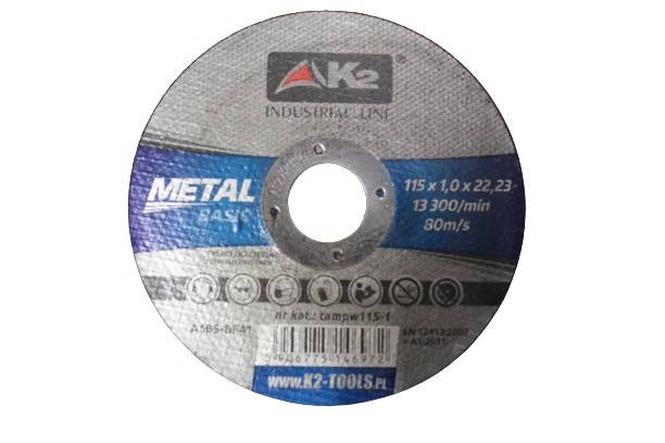 Tarcza do cięcia metalu 115 x 1,0 mm Basic K2