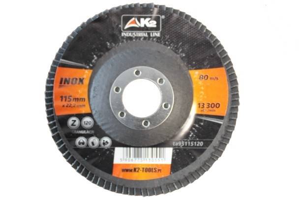 Tarcza lamelkowa listkowa ścierna Cyrkon 115 mm gr. 120 K2