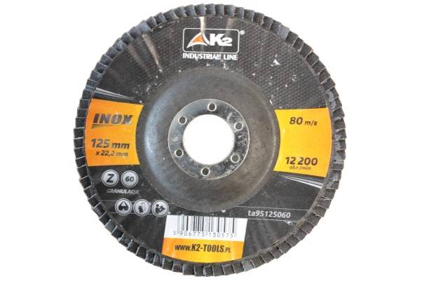 Tarcza lamelkowa listkowa ścierna Cyrkon 125 mm gr. 60 K2