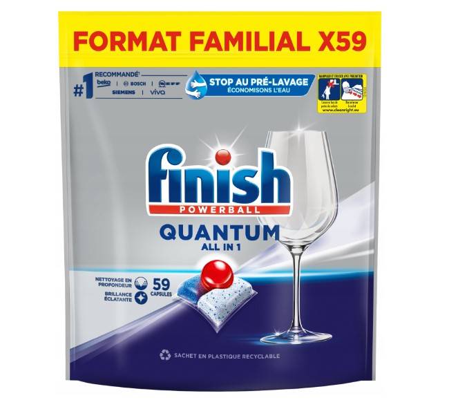 Kapsułki do zmywarki Finish Quantum All in 1 59 szt. FINISH