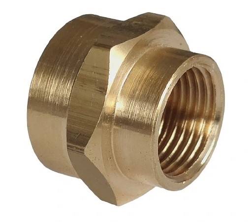 Mufa redukcyjna 1/2 x 3/8 mosiądz DIAMOND
