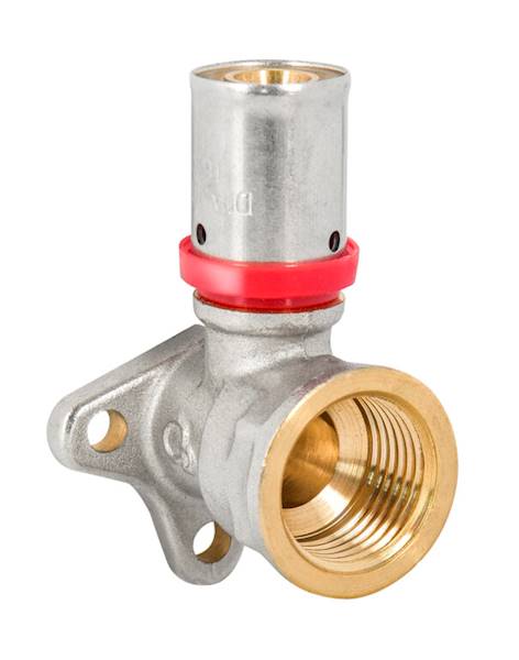 Kolano naścienne zaprasowywane PEX GW 1/2 x 16 DIAMOND