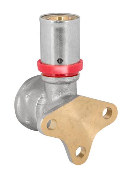 Kolano naścienne zaprasowywane PEX GW 1/2 x 16 DIAMOND