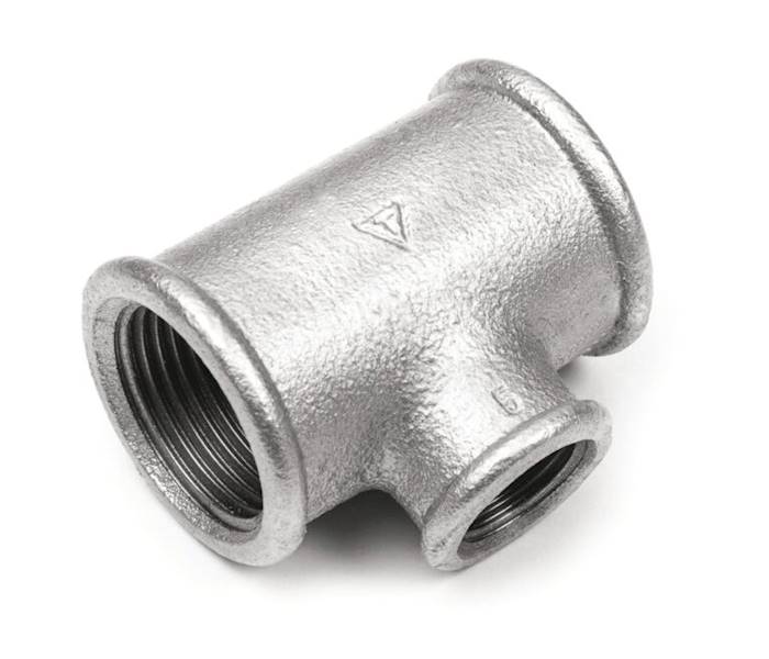 Trójnik redukcyjny 3/4 x 1/2 x 3/4 ocynk DIAMOND