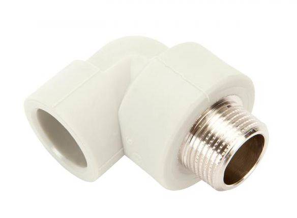 Kolano zgrzewane PP 90 stopni fi25 x 3/4 GZ DIAMOND