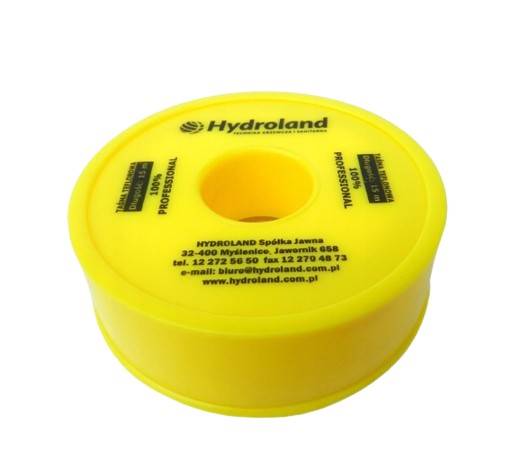 Taśma teflonowa uszczelniająca 10 m x 12 mm Hydroland