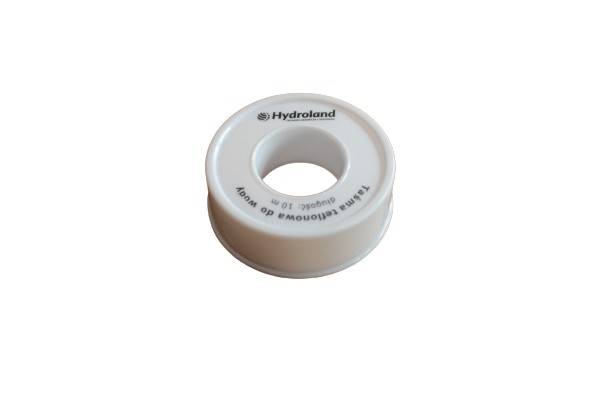 Taśma teflonowa uszczelniająca do wody 10 m x 12 mm biała Hydroland