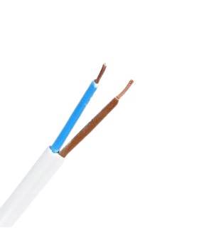 Przewód mieszkaniowy linka biały OMYp 2 x 1,0 mm ZAMEL