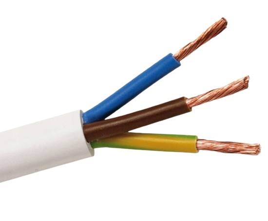 Przewód mieszkaniowy linka biały OMY 3 x 1,0 mm TEXSIM