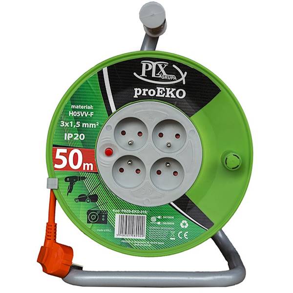 Przedłużacz bębnowy OWY 3 x 1,5 mm 50 m pomarańczowy IP20 PROLEX