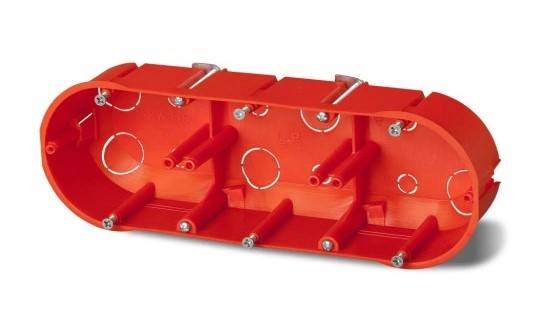 Puszka instalacyjna P/T do ścian pustych płytka 3 x 60 mm ELEKTRO-PLAST