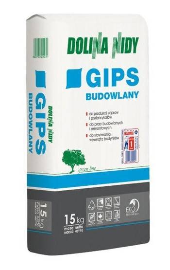 Gips budowlany 15 kg DOLINA NIDY