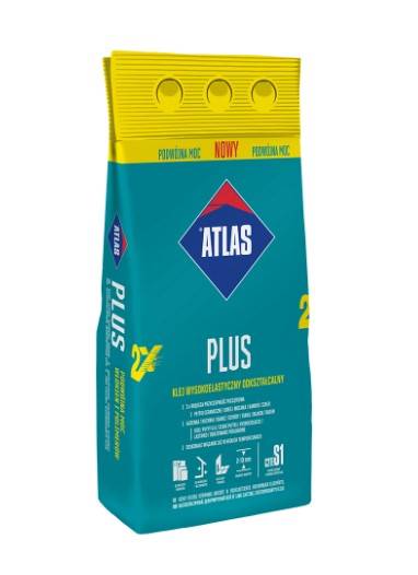 Wysokoelastyczny klej do płytek odkształcalny Plus C2TE 5 kg ATLAS