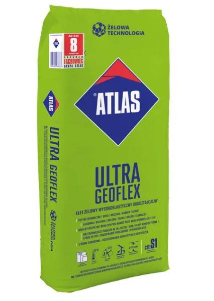 Wysokoelastyczny klej żelowy do płytek Geoflex Ultra C2TE 25 kg ATLAS