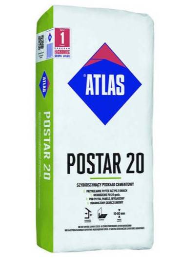 Szybkoschnący podkład cementowy Postar 20 25 kg ATLAS