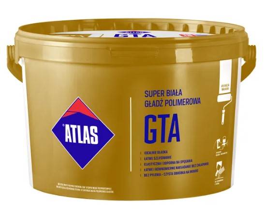 Gładź polimerowa super biała GTA 25 kg ATLAS
