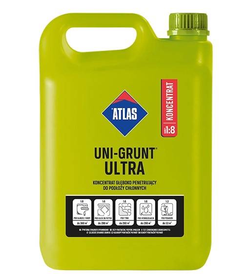 Grunt głęboko penetrujący emulsja Unigrunt Ultra 4 kg ATLAS