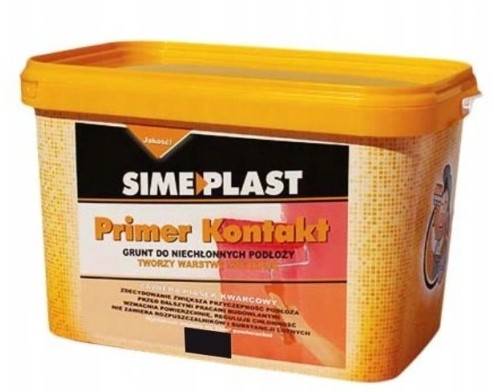 Grunt szczepny do niechłonnych podłoży warstwa szczepna Primer Kontakt 7 kg SIMEPLAST