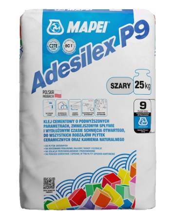Zaprawa klejowa do płytek Adesilex P9 szara 25 kg MAPEI