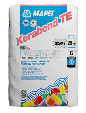 Zaprawa klejowa do płytek Kerabond TE szara 25 kg MAPEI