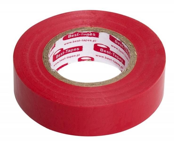 Taśma izolacyjna PCV 15 mm x 10 m Mix kolorów BEST-TAPES