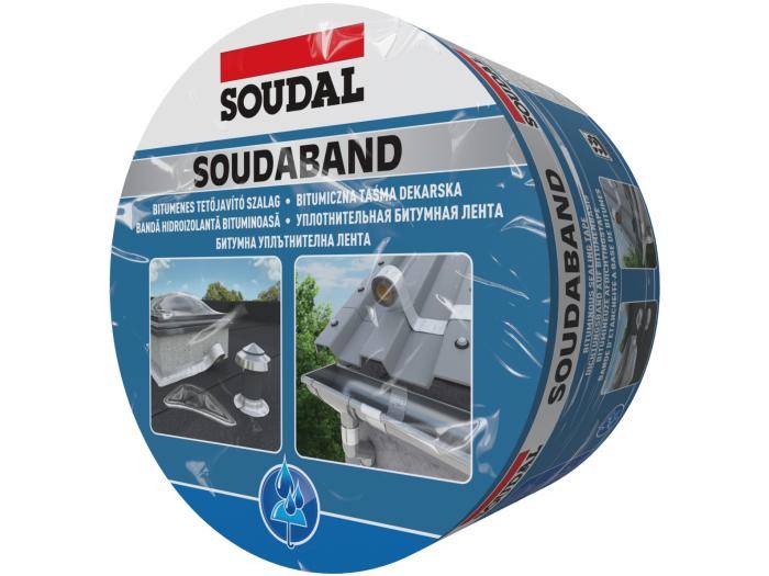 Taśma dekarska uszczelniająca 225 mm x 10 m Soudaband ołów grafit SOUDAL