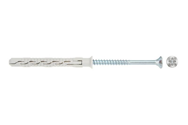 Kołki ramowe rozporowe z wkrętem z łbem stożkowym i gniazdem PZ 8 mm x 80 mm KPR-PIKE karton 50 szt. WKRĘT-MET