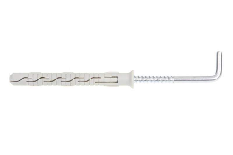 Kołek ramowy rozporowy z hakiem prostym PR 10 mm x 135 mm karton 50 szt. WKRĘT-MET
