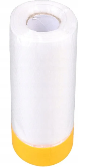 Folia ochronna maskująca malarska Speedy Mask z taśmą 140 cm x 33 m PARTNER