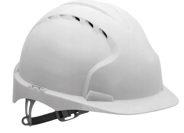 Kask hełm ochronny biały z daszkiem JSP EVO 2
