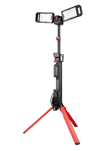 Reflektor lampa LED stojący składany 2 x 25 W akumulator LI-ION 5000LM PRO-LD631