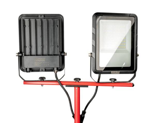 Reflektor lampa LED podwójna ze statywem i pokrowcem IP65 2 x 100 16000LM PRO-LD725