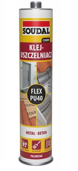 Flex PU 40 Klej-uszczelniacz poliuretanowy czarny 300 ml SOUDAL