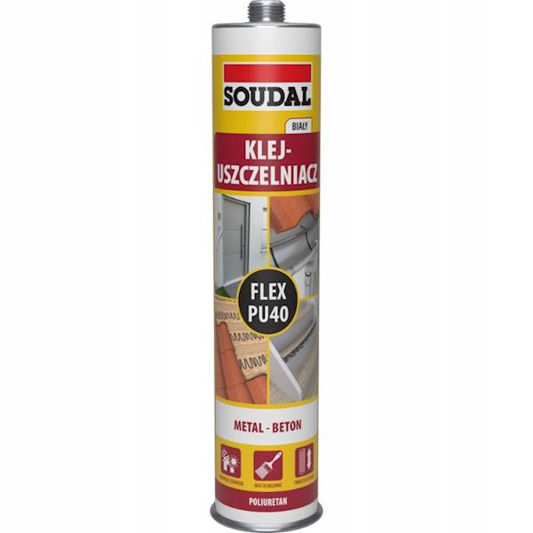 Flex PU 40 Klej-uszczelniacz poliuretanowy biały 300 ml SOUDAL