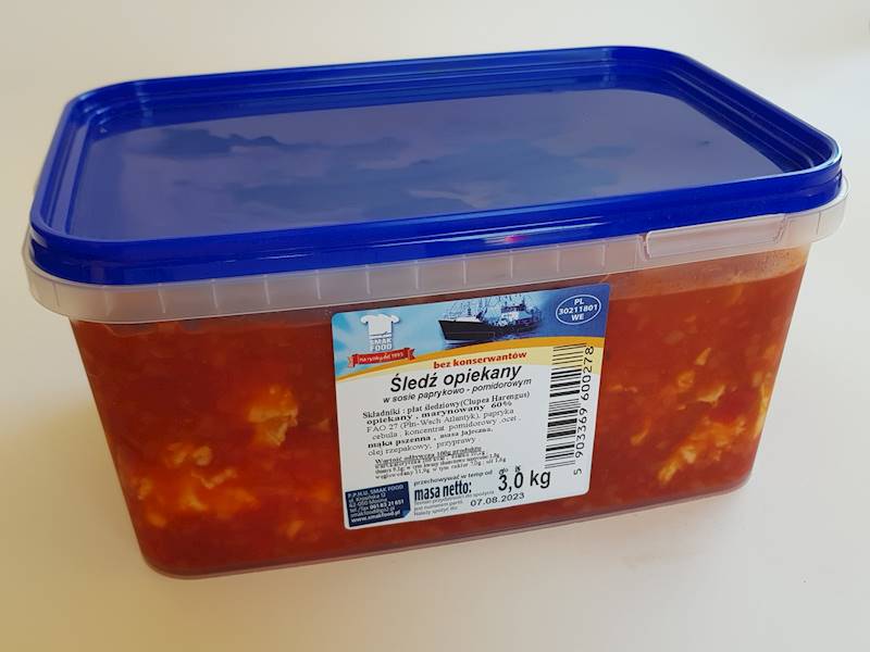 Śledź opiek. w sosie paprykowo-pomidorowym 3kg