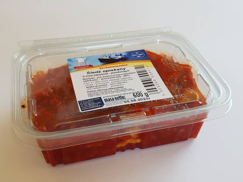 Śledź opiek. w sosie paprykowo-pomidorowym 600g