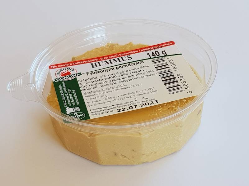 Hummus z suszonymi pomidorami