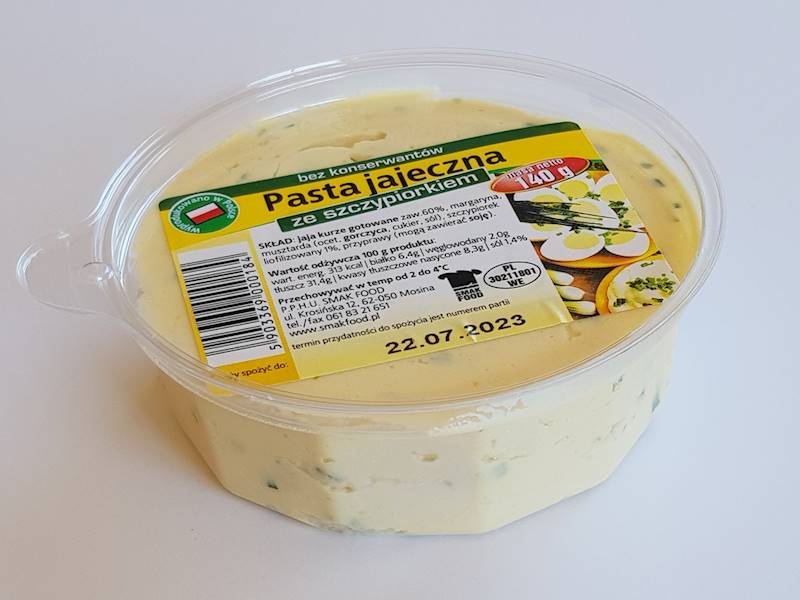 Pasta jajeczna ze szczypiorkiem na maśle 140g