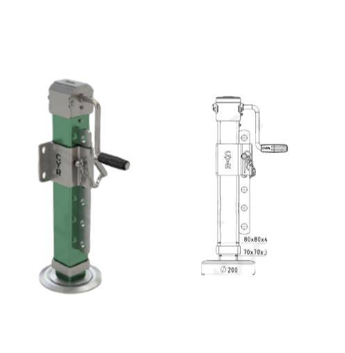 STOPA PODPOROWA 4/12 Ton SKOK 380mm  80X80  MOC/ R