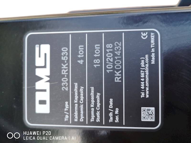 PODPORA DYSZLA  OMS230-RK-530