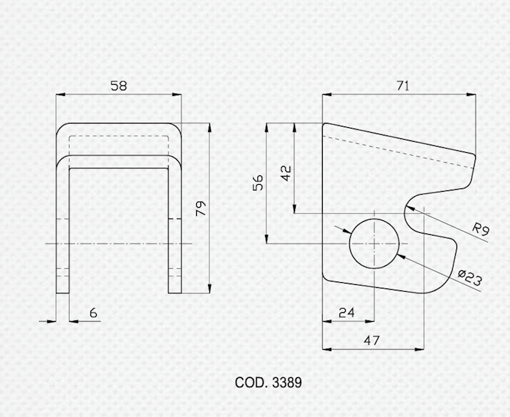 ZAWIAS KORPUS BLASZ. DO 3369