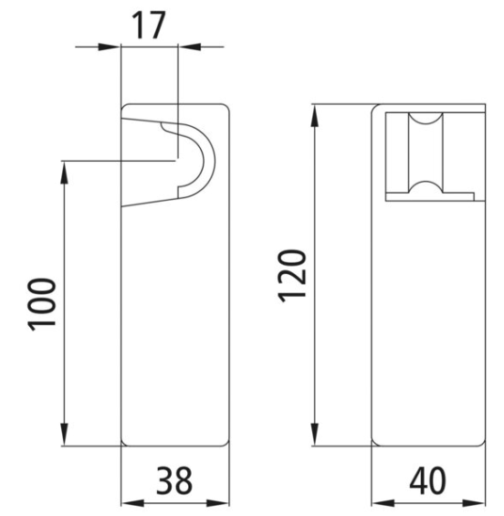PROWADNICA RYGLA H10G PRAWA
